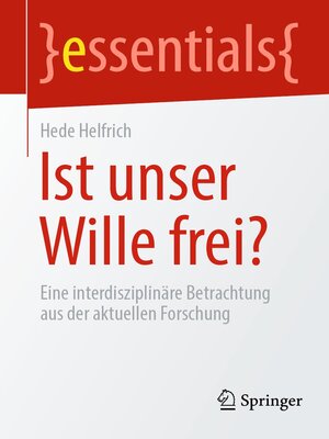 cover image of Ist unser Wille frei?